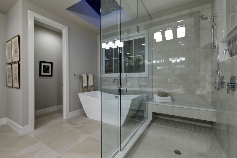 Glass Enclosed Shower and Tub